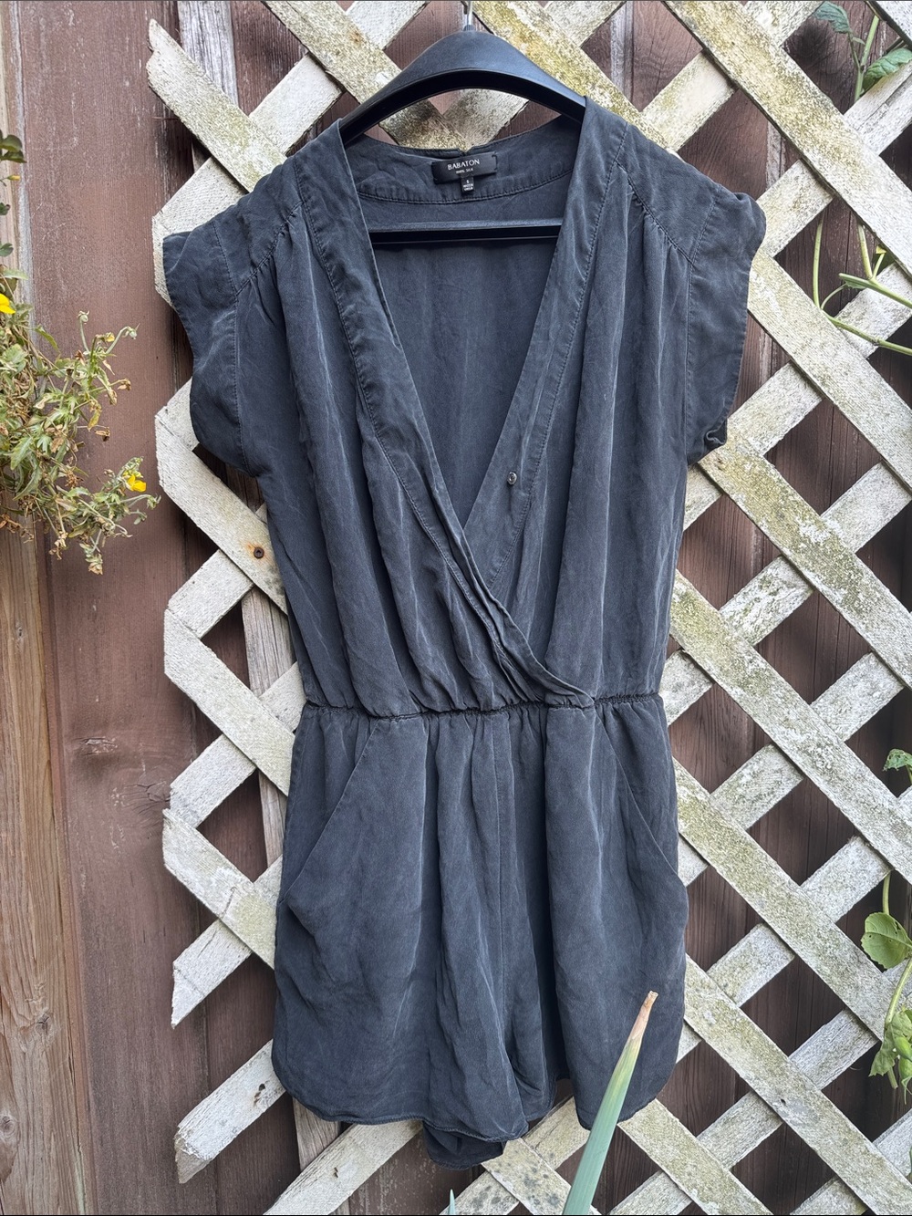 Babaton 100% silk romper